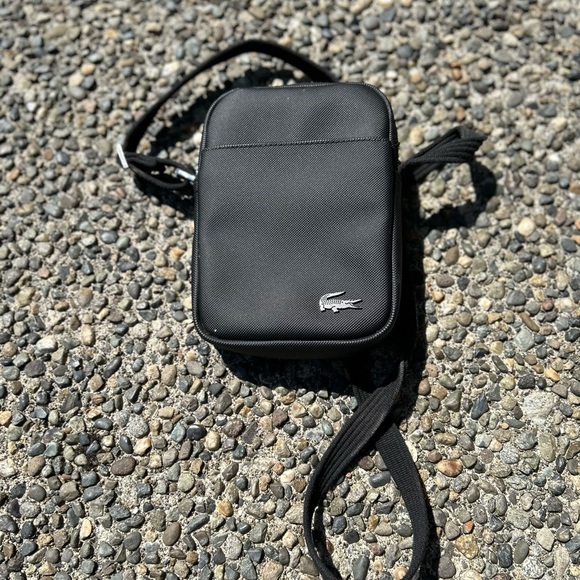 Lacoste Bags Lacoste Crossbody Unisex Bag Easy Clean Coated Canvas